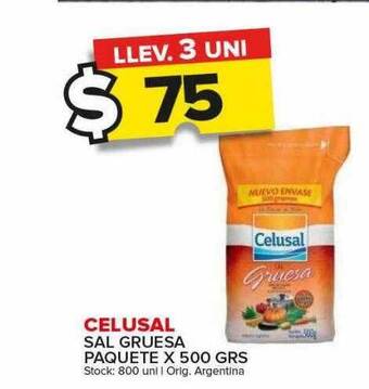 Carrefour Maxi Celusal sal gruesa oferta