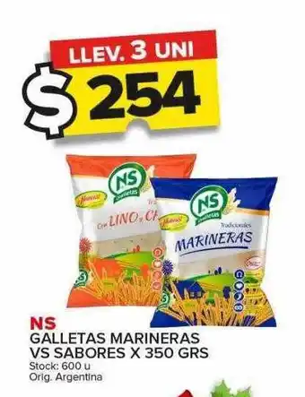 Carrefour Maxi Ns galletas marineras vs sabores oferta