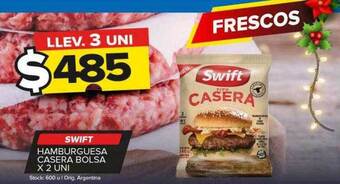 Carrefour Maxi Swift hamburguesa casera bolsa oferta