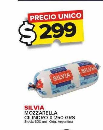 Carrefour Maxi Silvia mozzarella cilindro oferta