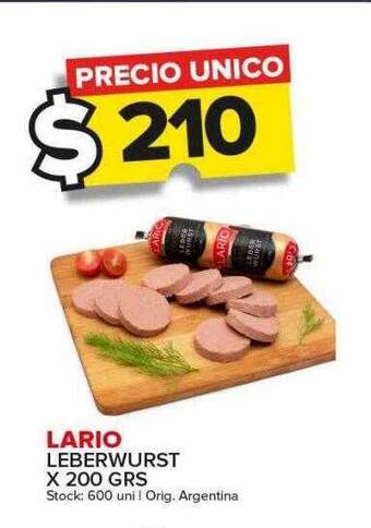 Carrefour Maxi Lario leberwurst oferta