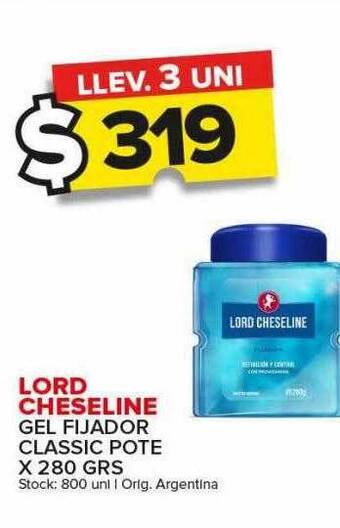 Carrefour Maxi Lord cheseline gel fijador classic oferta