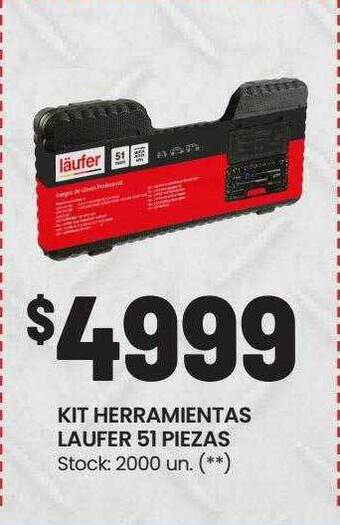 Changomas Kit herramientas laufer 51 piezas oferta