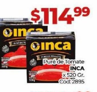 Diarco Pure de Tomate Inca x 520 gr. oferta