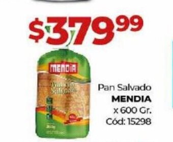 Diarco Pan Salvado Mendia x 600 gr oferta