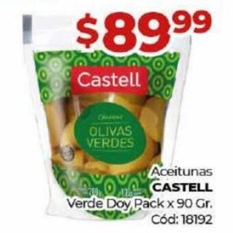 Diarco Aceitunas Castell Verde Doy Pack x 90 gr. oferta