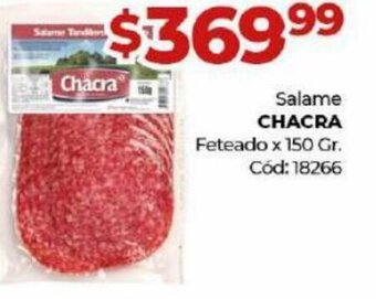 Diarco Salame Chacra Feteado x 150 gr. oferta