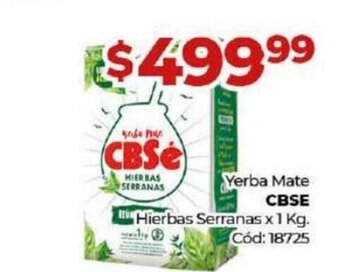 Diarco Yerba Mate CBSE Hierbas Serranas x 1 kg. oferta