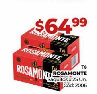 Diarco Té Rosamonte oferta