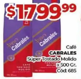 Diarco Café Cabrales Super Tostado Molido x 500 gr. oferta