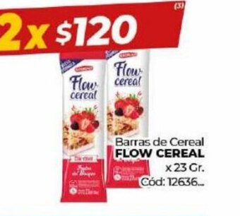 Diarco Barras de Cereal Flow Cereal x 23 gr. oferta