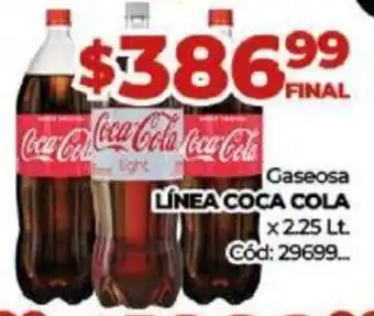 Gaseosa Línea Coca Cola x 2.25 lt.