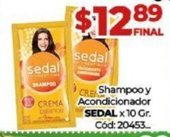 Diarco Shampoo y Acondicionador Sedal x 10 gr. oferta