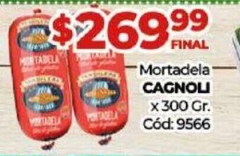 Diarco Mortadela Cagnoli x 300 gr oferta