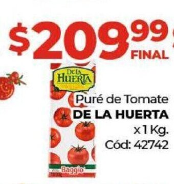 Diarco Puré de Tomate De la Huerta x 1kg. oferta