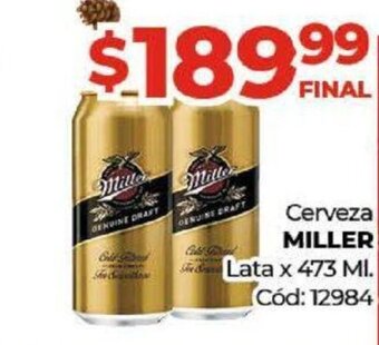 Diarco Cerveza Miller oferta