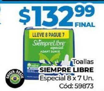 Diarco Toallas Siempre Libre oferta