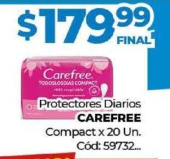 Diarco Protectores Diarios Carefree oferta