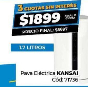Diarco Pava Eléctrica Kansai oferta