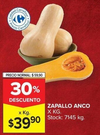 Carrefour Zapallo Anco oferta