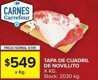 Carrefour Tapa de Cuadril de Novillito oferta