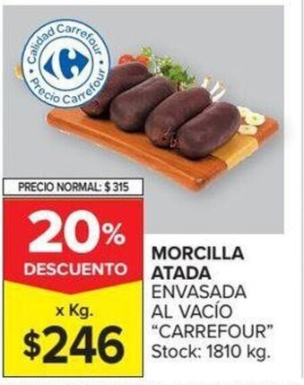 Carrefour Carrefour Morcilla Atada oferta