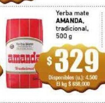Cooperativa Obrera Yerba Mate Amanda oferta