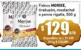 Cooperativa Obrera Fideos Morixe oferta