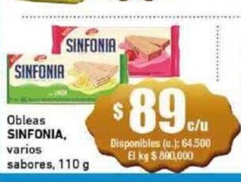 Cooperativa Obrera Obleas Sinfonia oferta