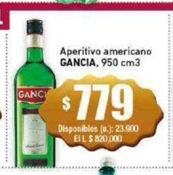 Cooperativa Obrera Aperitivo Americano Gancia, 950 cm3 oferta