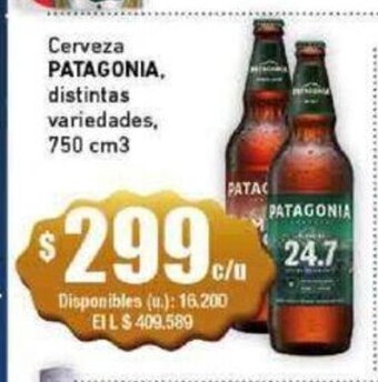 Cooperativa Obrera Cerveza Patagonia oferta