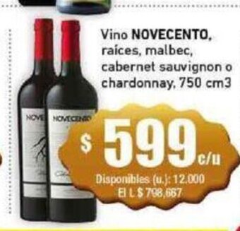 Cooperativa Obrera Vino Novecento oferta