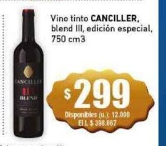 Cooperativa Obrera Vino Tinto Canciller oferta