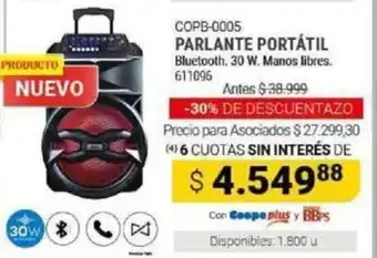 Cooperativa Obrera Parlante Portátil 611096 oferta