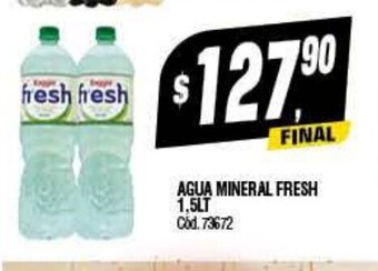 Supermercados Yaguar Agua Mineral Fresh 1.5Lt oferta