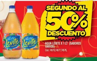 Supermercados Yaguar Agua Levite x 1Lt oferta
