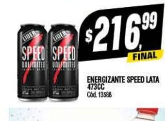 Supermercados Yaguar Energizante Speed Lata 473cc oferta