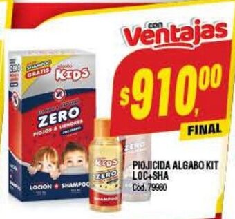 Supermercados Yaguar Piojicida Algabo Kit Loc + Sha oferta
