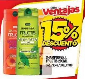 Supermercados Yaguar Shampoo/Enj. Fructis 200ml oferta