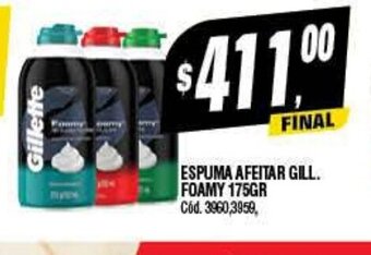 Supermercados Yaguar Espuma Afeitar Gill. Foamy 175Gr oferta