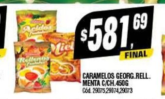 Supermercados Yaguar Caramelos Georg. Rell. Menta C/Ch 450g oferta