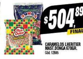 Supermercados Yaguar Caramelos Lheritier Mast. Donga 670gr oferta