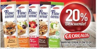 Supermercados Yaguar Barritas Cereal Flow 23gr oferta
