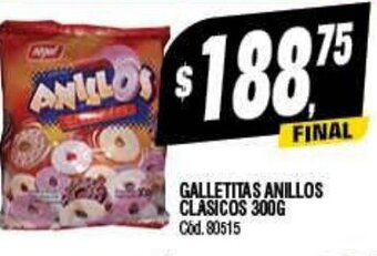 Supermercados Yaguar Galletitas Anillos Clasicos 300g oferta