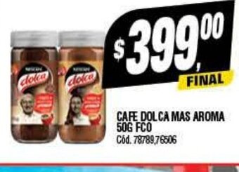 Supermercados Yaguar Cafe Dolca Mas Aroma 50g FCO oferta