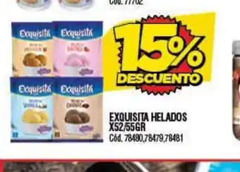 Supermercados Yaguar Exquisita Helados x 52/55gr oferta