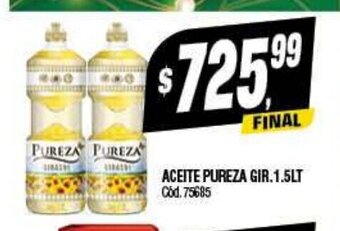 Supermercados Yaguar Aceite Pureza Gir. 1.5Lt oferta