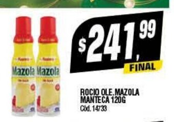 Supermercados Yaguar Rocio Ole. Mazola Manteca 120g oferta