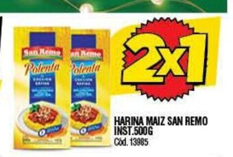 Supermercados Yaguar Harina Maiz San Remo Inst. 500g oferta