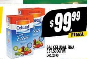 Supermercados Yaguar Sal Celusal Fina Est. 500grm oferta